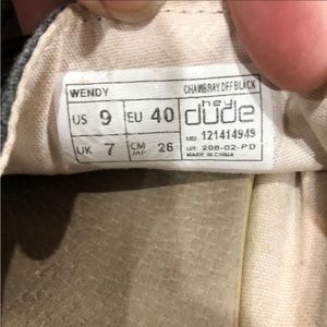 Hey Dude Wendy Chambray Off Black size 9